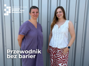 Przewodnik bez barier – grafika na www Przewodnik bez barier, Inkubator Innowacji Społecznych Wielkich Jutra Dostępność Plus